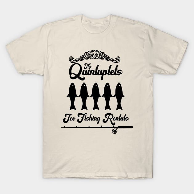 Quints Museum Ice Shack Rentals T-Shirt by TheNorthBayBay